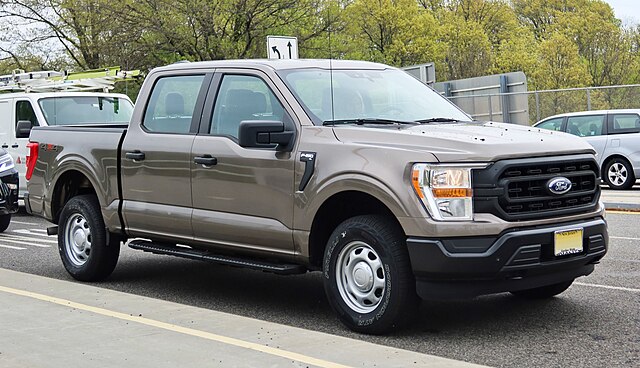 Ford pickup photo representing manufacturing architecture changes for a future low-cost EV truck.