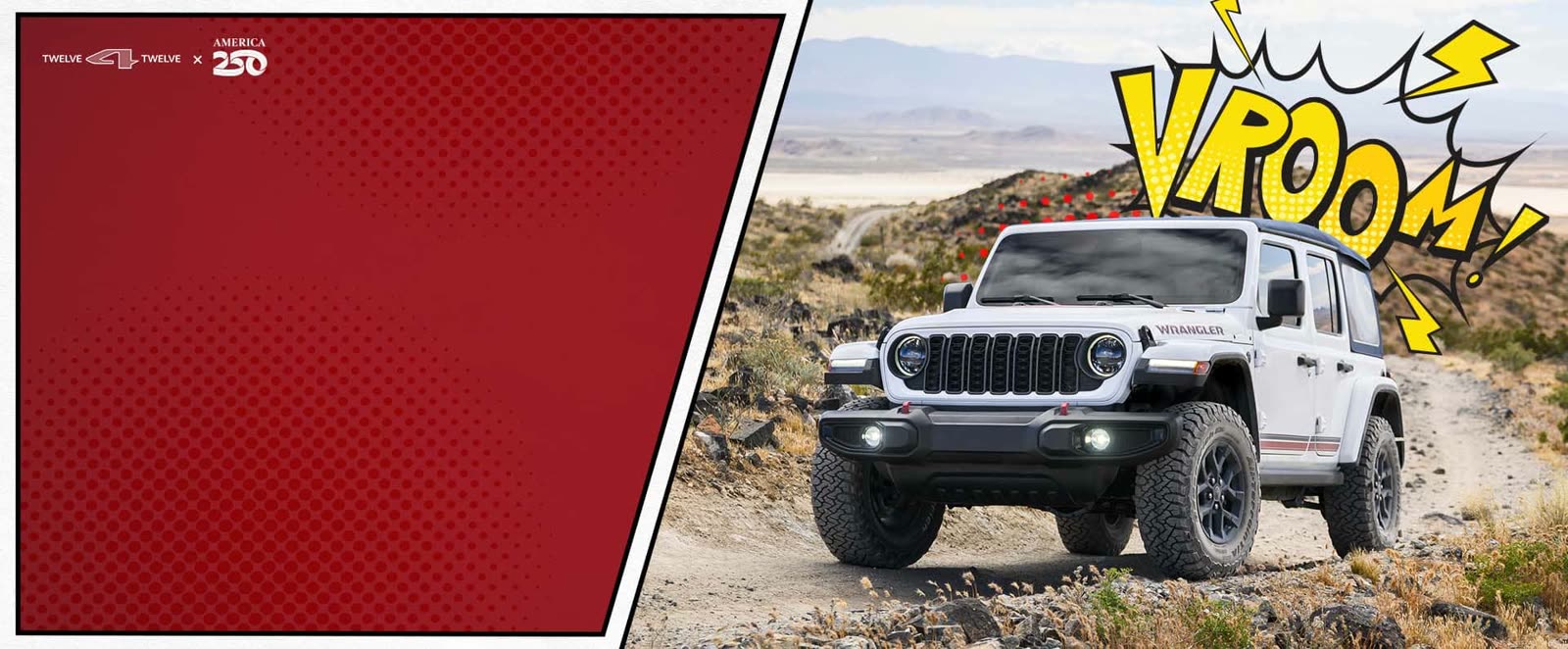 Official Jeep Wrangler America250 Edition image from Jeep's official anniversary page.
